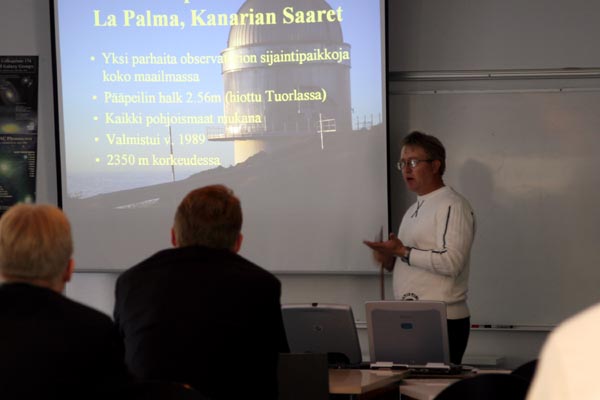 P&auml;&auml;ministeri Vanhasen vierailu Tuorlan observatoriolla 18/09/2006